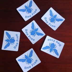 Blue Bee, Bee Free Stickers