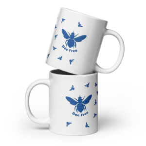 White glossy mug