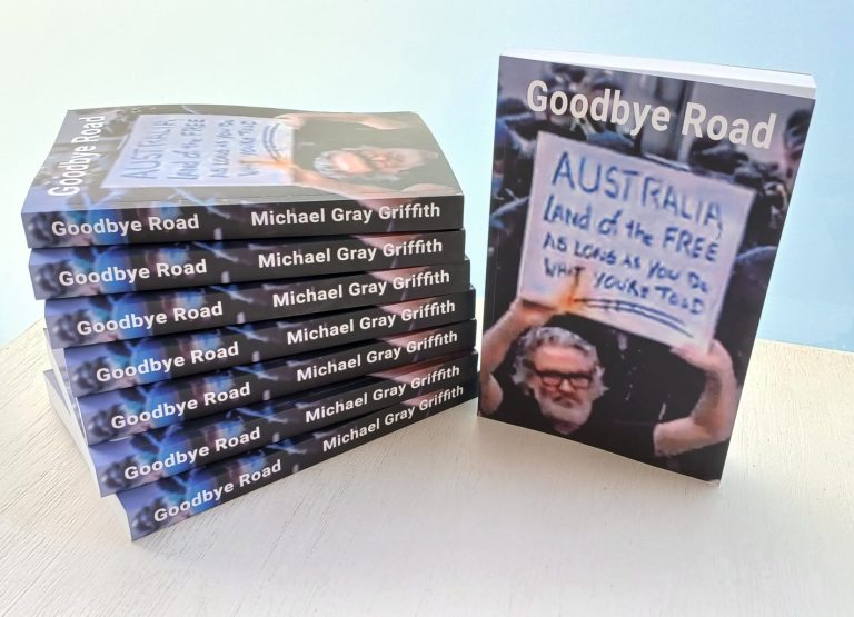 Stack of 'Goodbye Road' books by Michael Gray Griffith