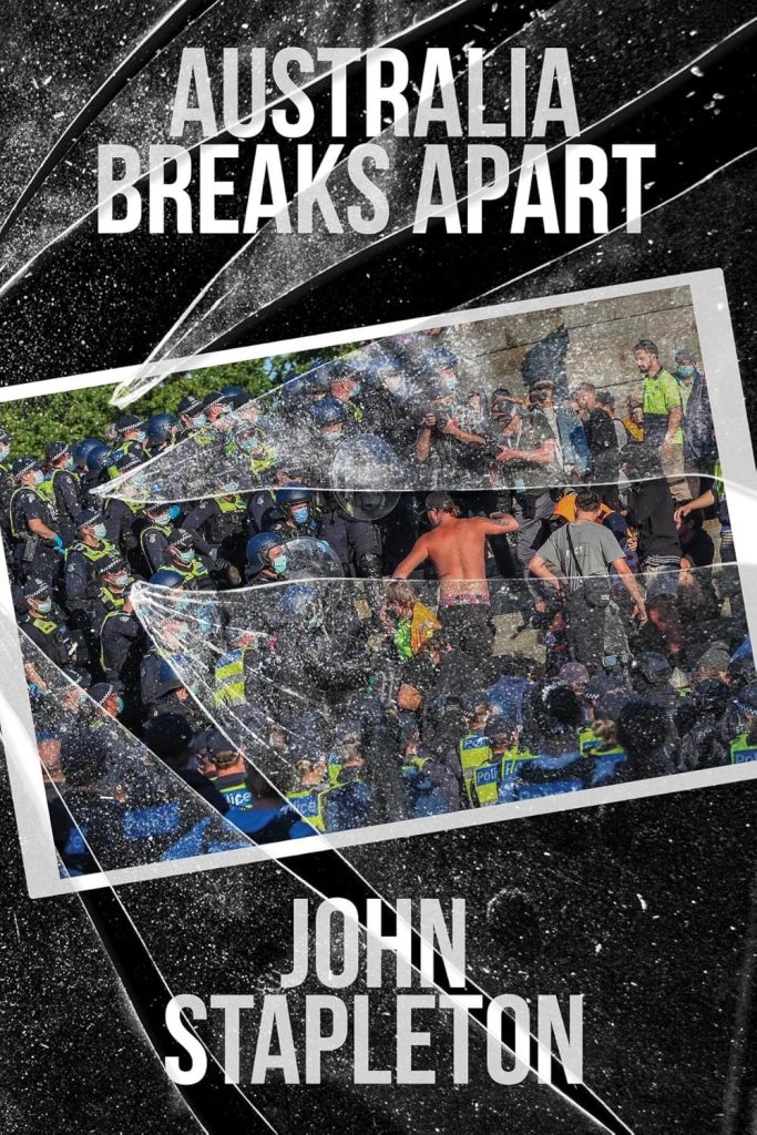 Protest clash with police in Australia book cover.