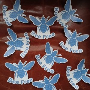 Bee Free Stickers