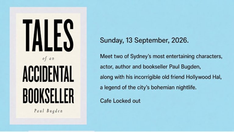 Tales of an Accidental Bookseller event advertisement